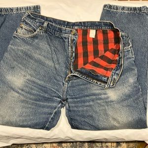 EUC Sz 40x32 flannel lined jeans Guide Gear